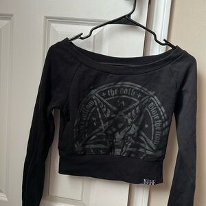 KILLSTAR Cropped Sweater, worn once, super soft!!